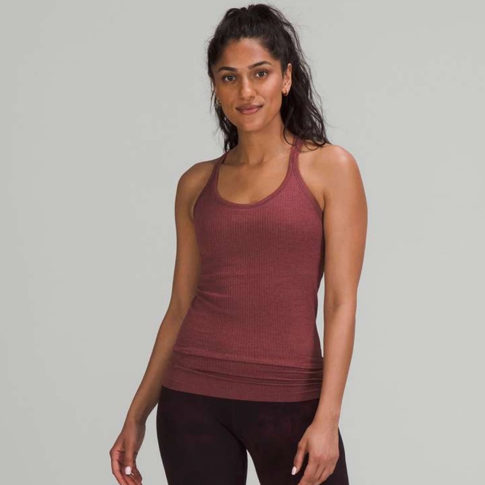Lululemon EBB TO STREET Tank Top SMOKY RED SIZE 4 MINT CONDITION